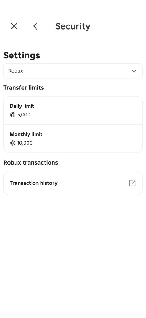 Transfer limits Daily 5000 Monthly 10000